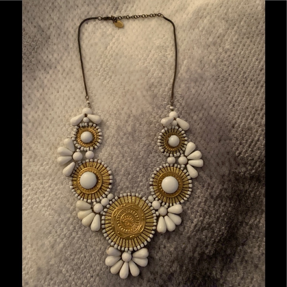 White Statement Necklace